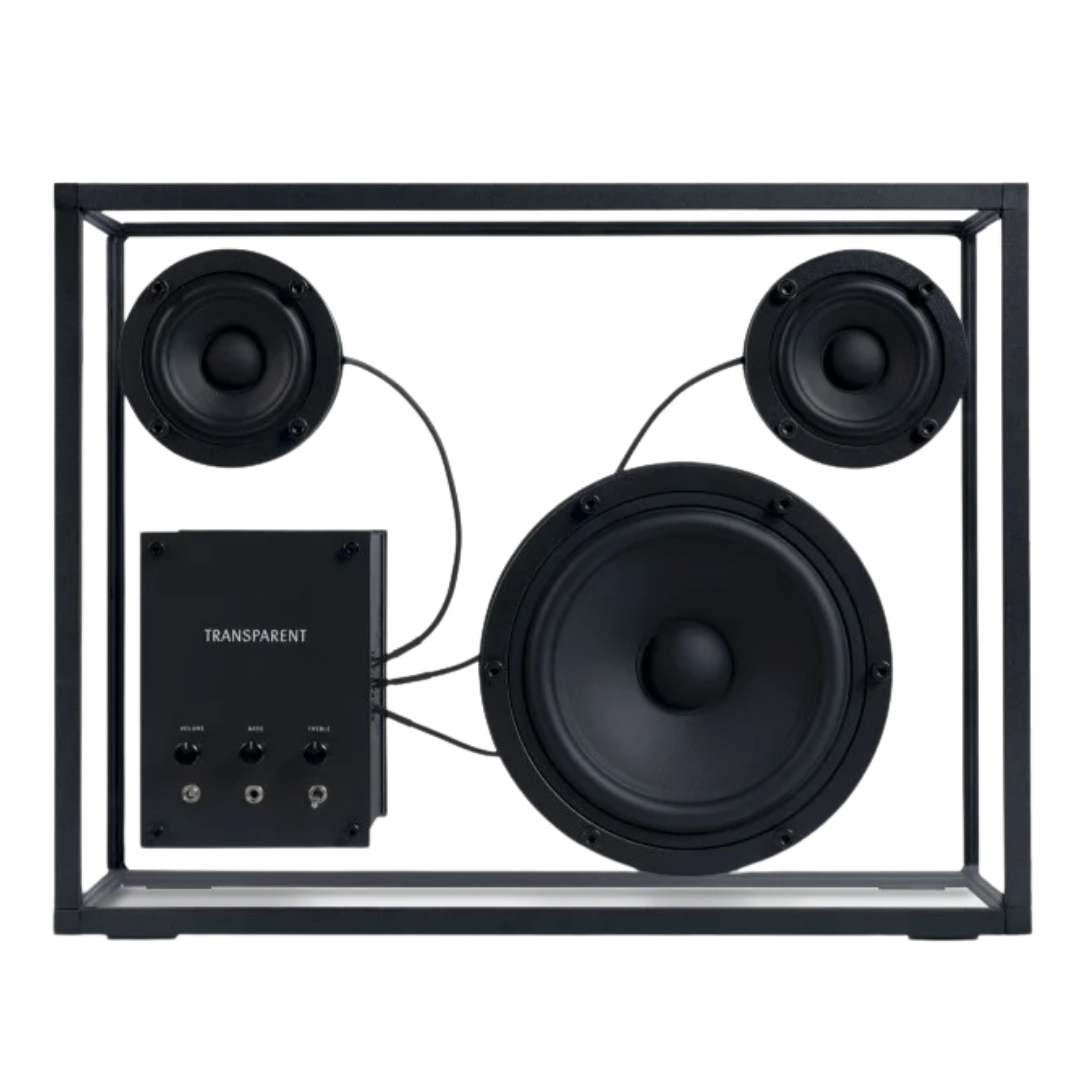 transparent speaker black