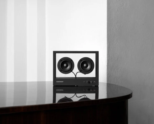 small transparent speaker