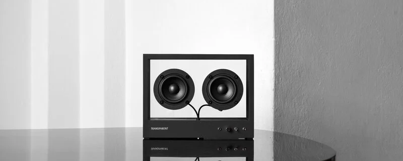small transparent speaker